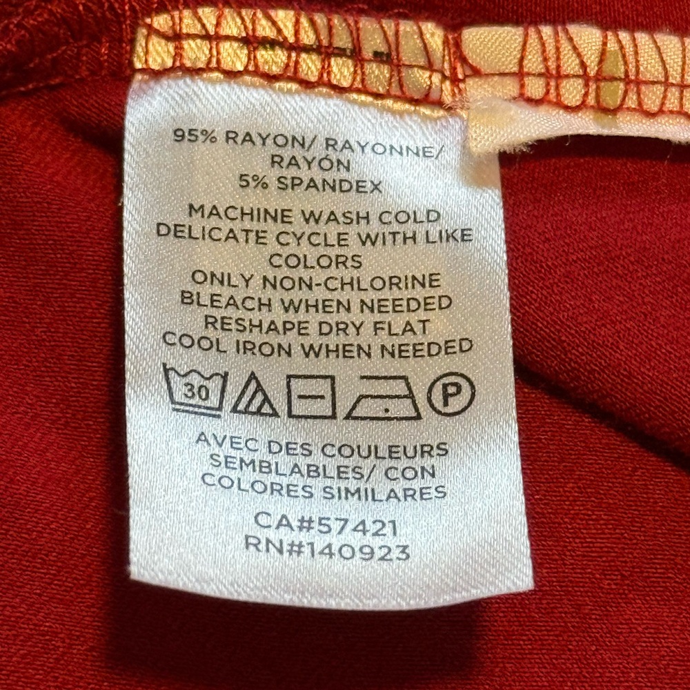 LOFT Burgundy Smocked Dress - Picture 8 of 8